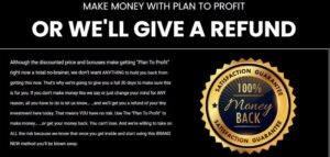 plan to profit Moneyback