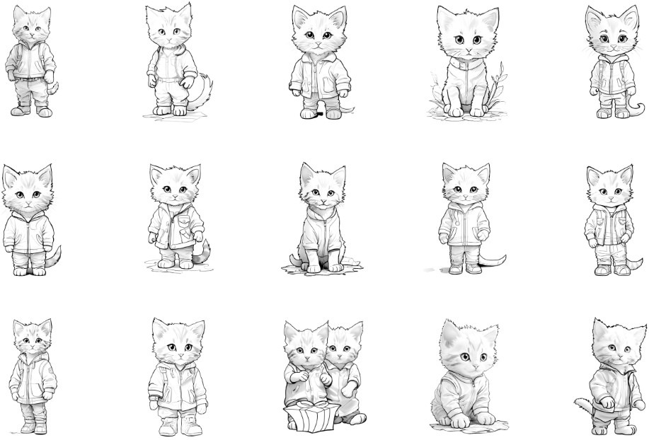 Kitten's In Jacket Colouring Pack Review