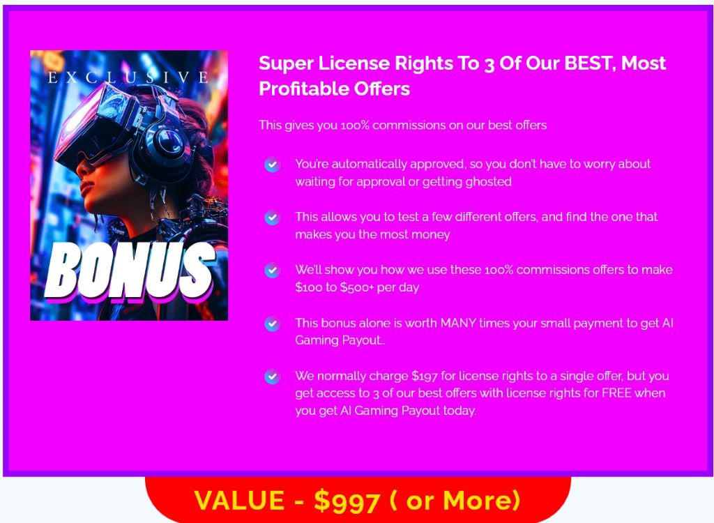 Ai Gaming Payout Bonus