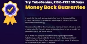 TubeGenius Money Back