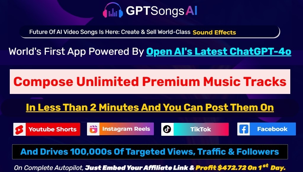 GPTSongs AI Header