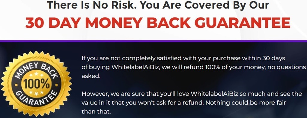 WhiteLabel AI Biz MoneyBack