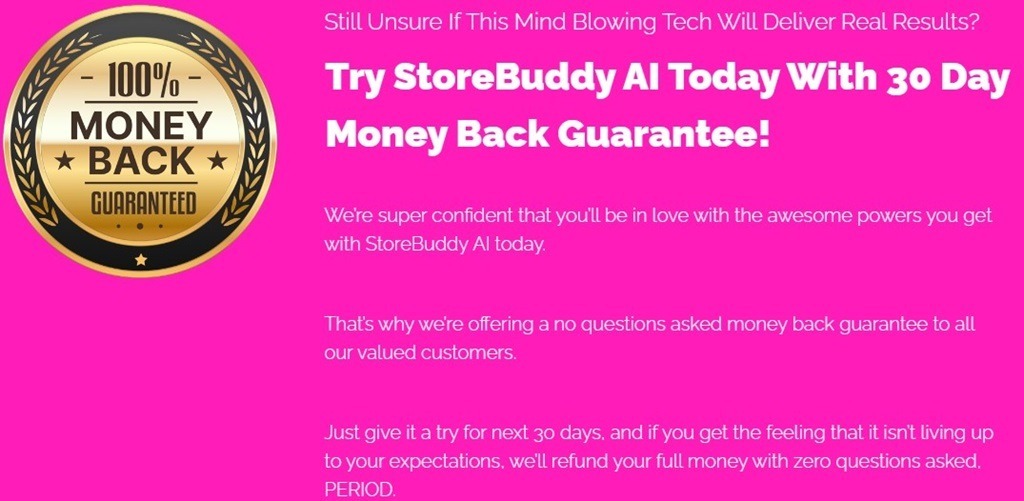 StoreBuddy AI moneyback