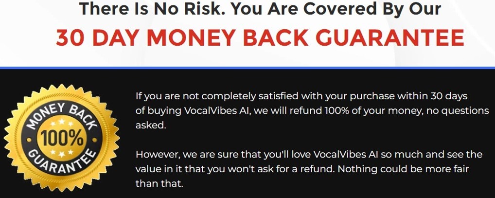 Vocal Vibes AI Moneyback