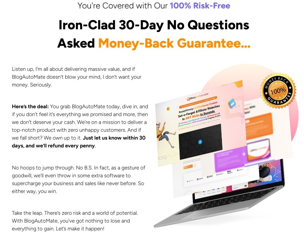 BlogAutoMate moneyback