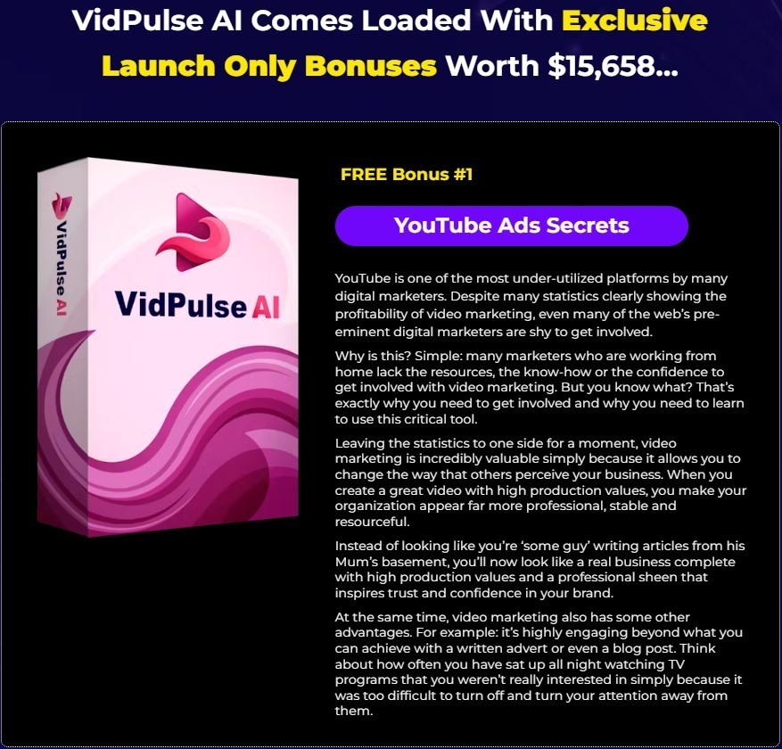 VidPulse Ai bonus