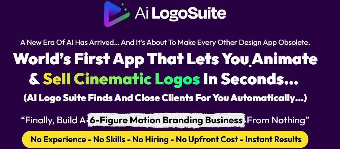 AI Logo Suite header