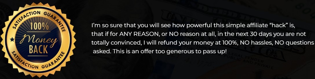 The Secret Page Money Back